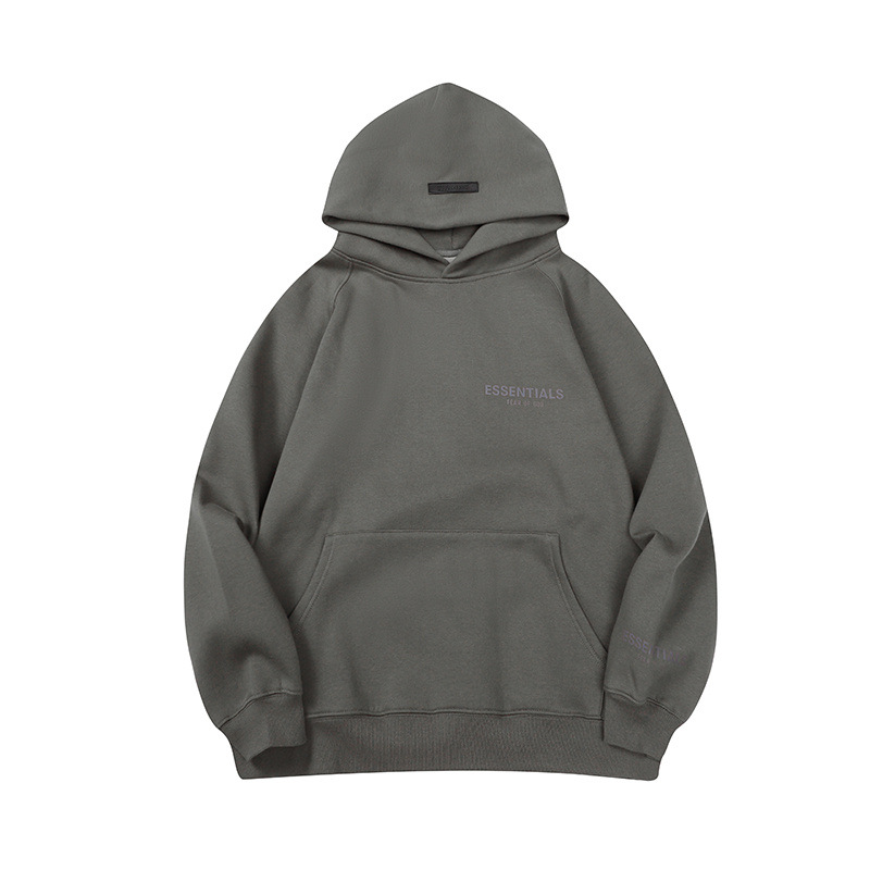 FOG ESSENTIALS letras de silicona estereoscópica hombres y mujeres americanos camisa con sudadera con sudadera con sudadera image 28