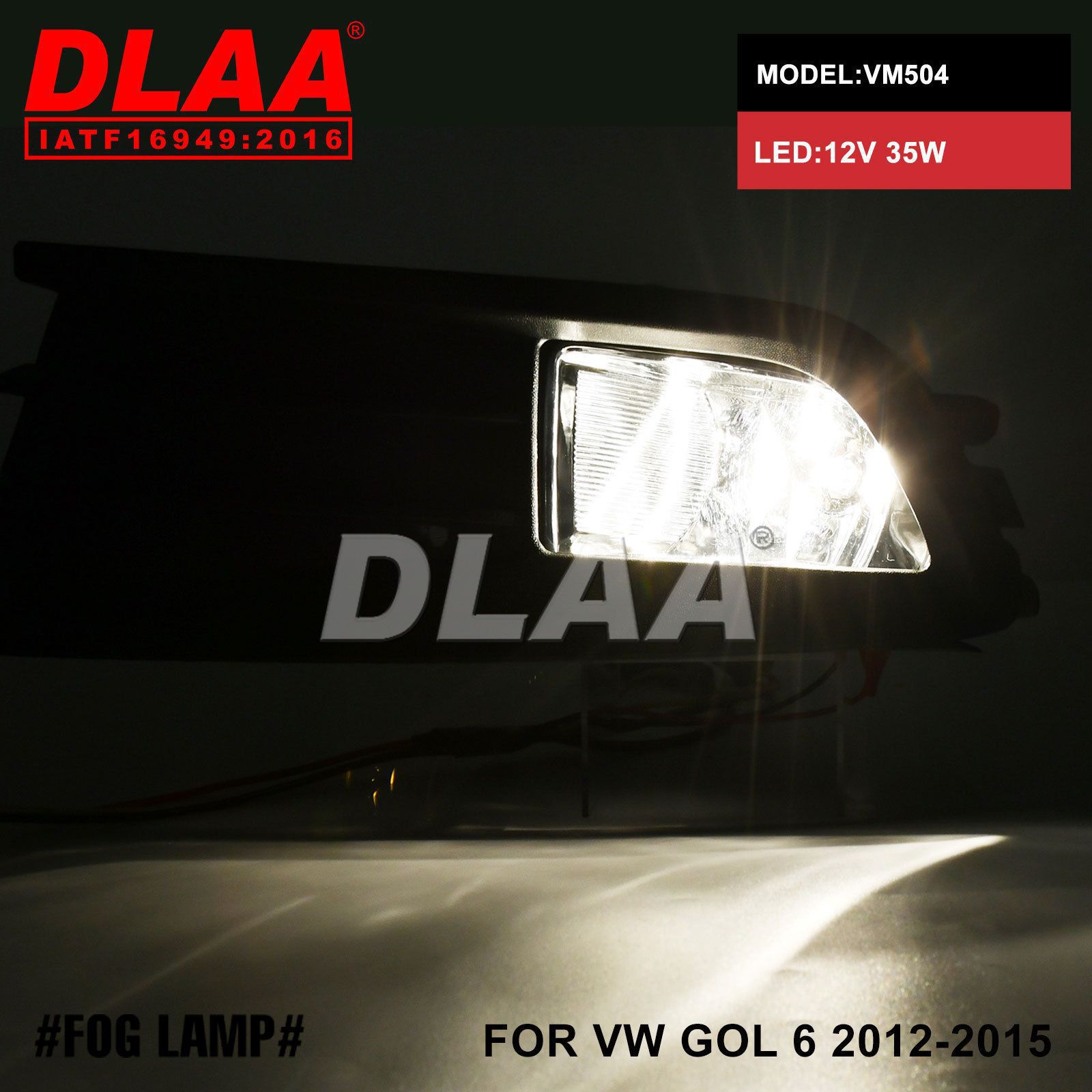 Aplicable a VW GOL 6 2012 - 2015 lámpara de niebla delantera lámpara anti-niebla luz diurna