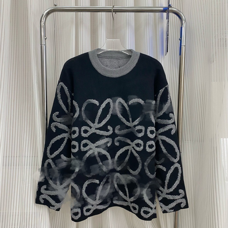 【25冬季爆款毛衣】amiri新品毛衣潮牌前后logo提花AMIRI字母男女|undefined