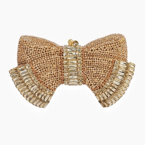Dai Wei's new bow diamond-encrusted dinner bag European and American banquet full diamond clutch bag women's bag stone clutch bag
