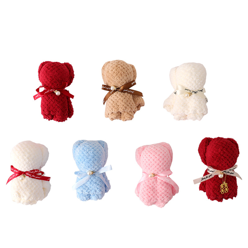 Children's coral velvet towel