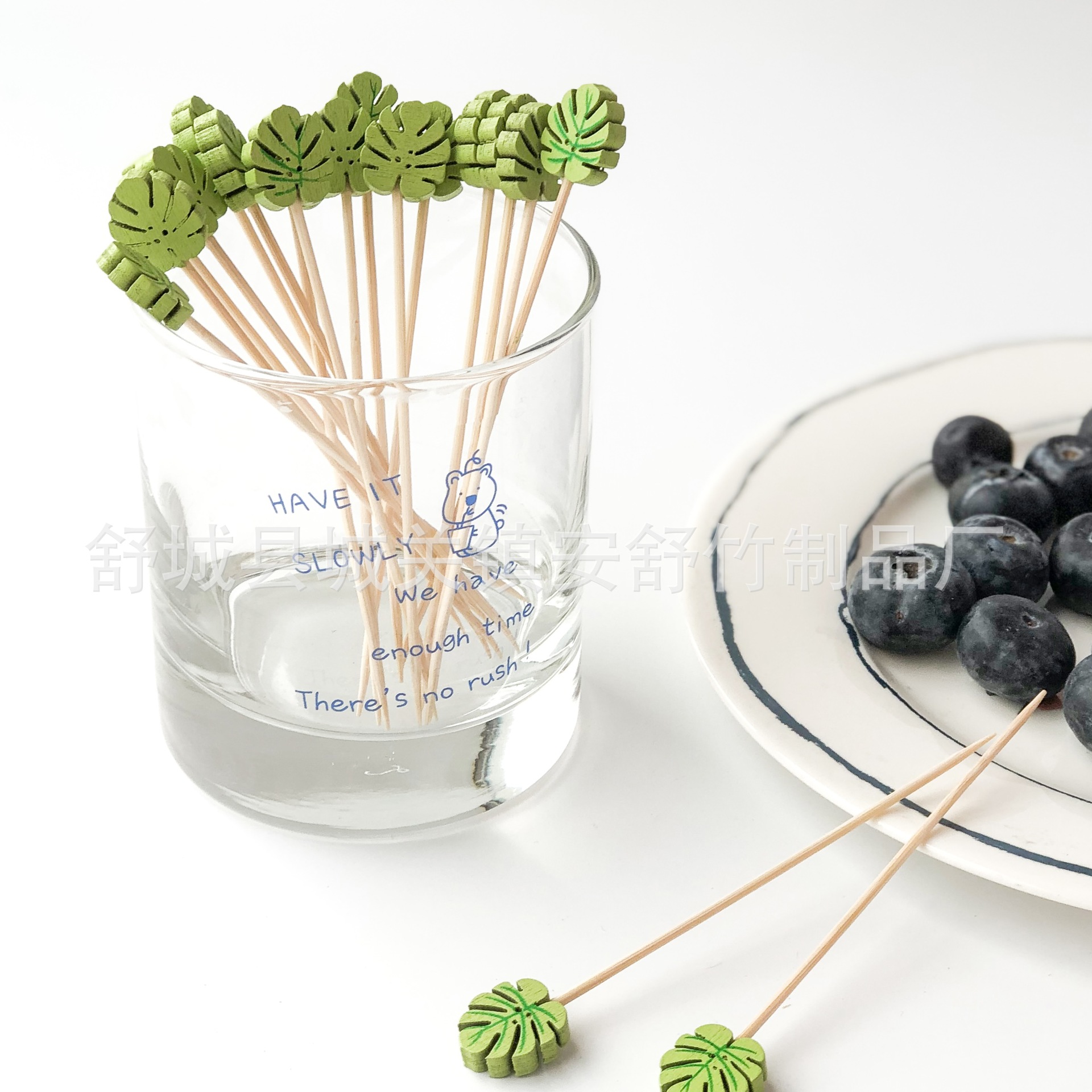 100 branches/turtle back lobe Disted skewers, fruit signature fruit skewers, bamboo stick snacks signed bamboo foreign trade cross -border supply 2