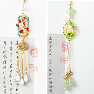 New Chinese-style Oil Dropping Lotus Pearl Light Luxury Court Style Elegant Headwear Tassel All-match High-end National Fashion Classical