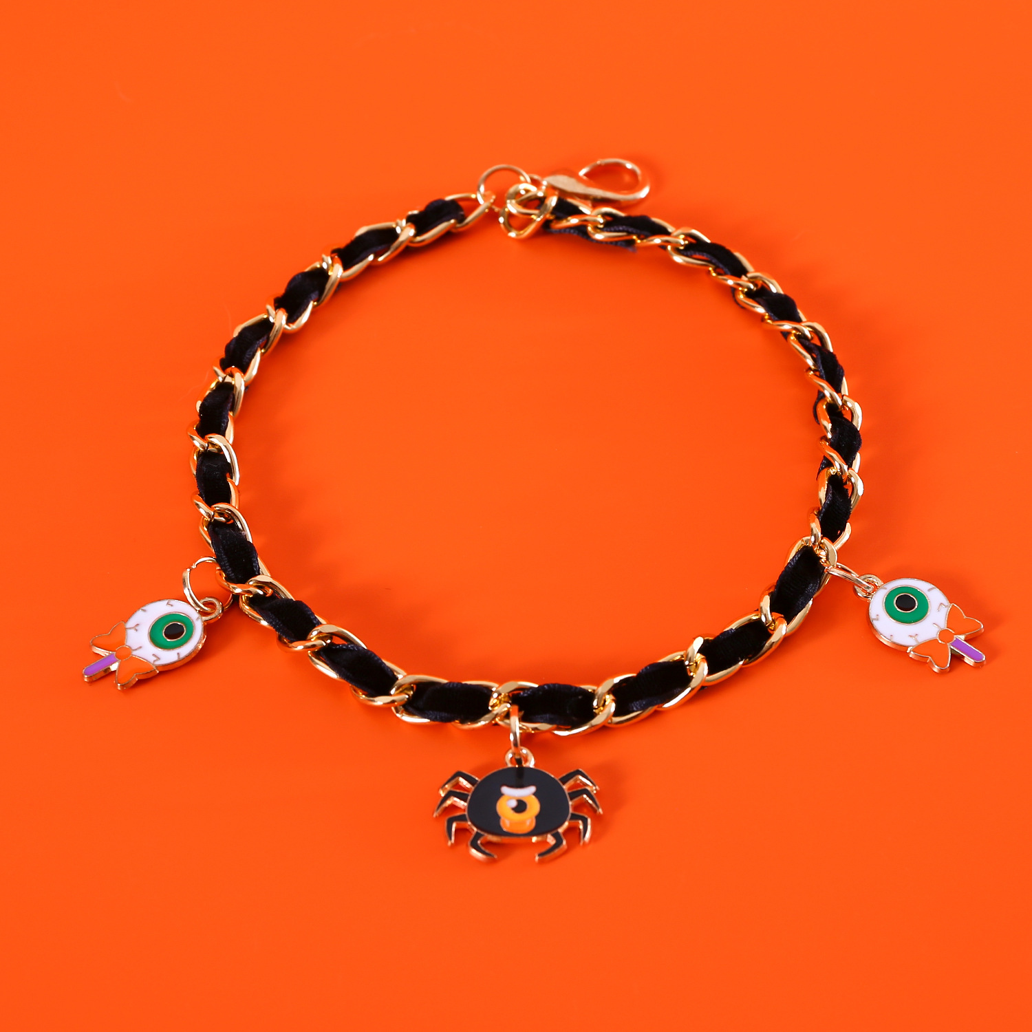 2023 mascotas collar de Halloween terciopelo metal goteo murciélago calabaza araña colgante accesorios gatos perros collar
