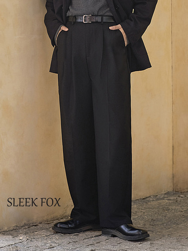 Autumn and winter style, non-iron, anti-wrinkle, drag-feeling straight trousers, all-matching loose design, Korean casual pants