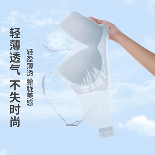 Summer Seamless Underwear for Women with Small Busts, Thin, Comfortable, Cool, Breathable, Side Breast Support, Wireless, Beautiful Back, Adjustable