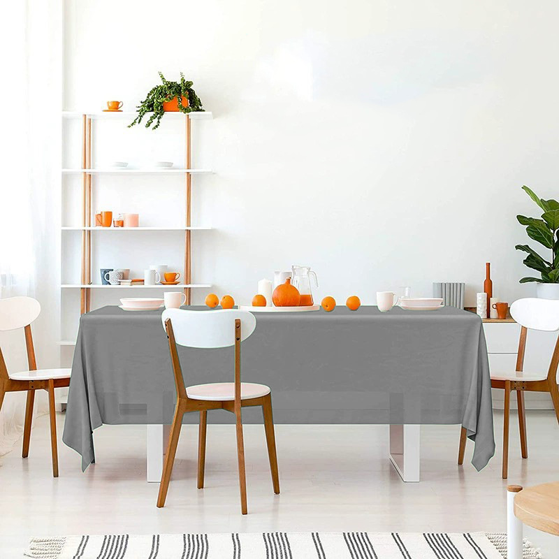 Mantel Desechable de Color Sólido, Mantel de Plástico PE Impermeable y Resistente al Aceite, Engrosado, para Hotel, Hogar, Fiesta, Venta al por Mayor, Mesa de Comedor