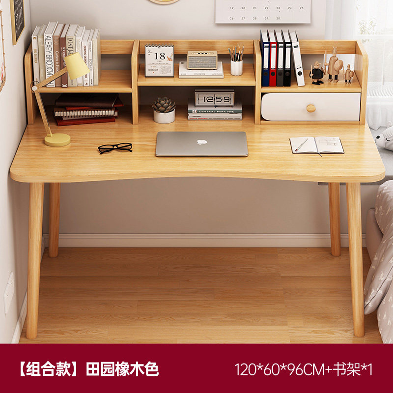 Casa de alquiler de escritorio simple, Mesa de trabajo de escritorio rectangular, Mesa de trabajo de computadora, dormitorio, escritorio de aprendizaje doméstico