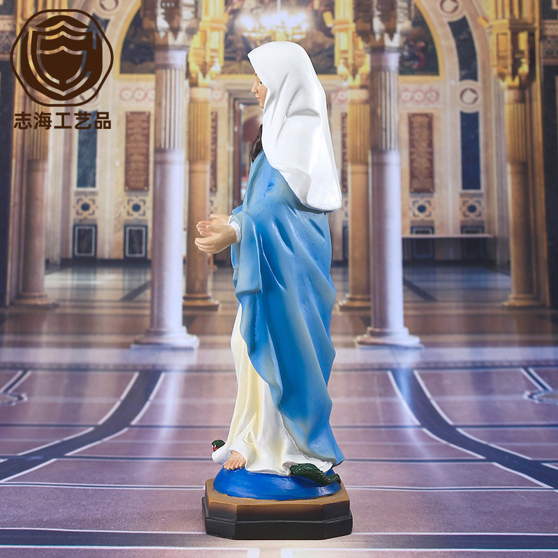 Suministro transfronterizo de adornos de figuras clásicas de 21.5 cm de altura, regalos para el Día de la Madre, artesanías decorativas de resina.