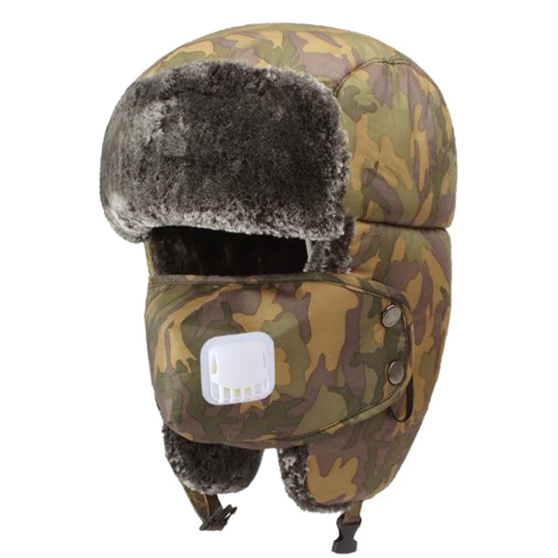 Новая шапка Lei Feng, зимняя Лыжная шапка для мужчин и женщин, хлопковая шапка для пары, теплая защита ушей, шапка для родителей и детей, детская шапка, дыхательный клапан