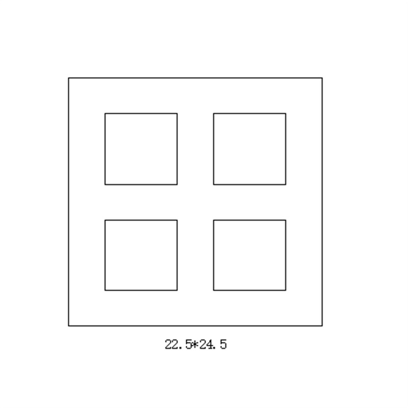 4 pieces [2*2] 22.5*24.5cm