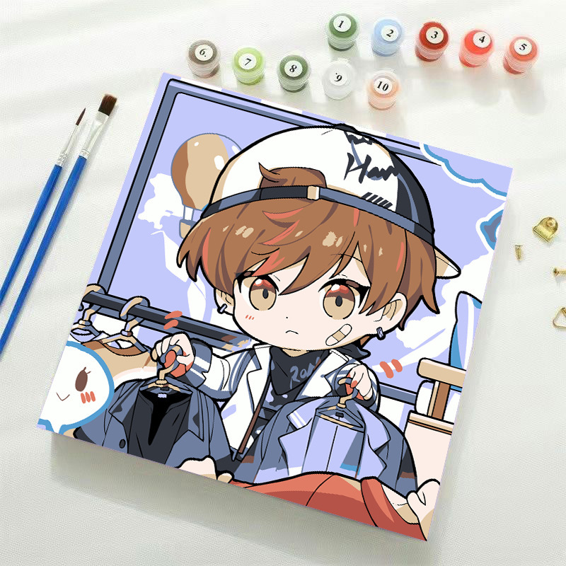 宮崎駿デジタル油絵DIY手描きぬりえ夏目友人帳ポニョ二次元アクリル画インスタ風|undefined