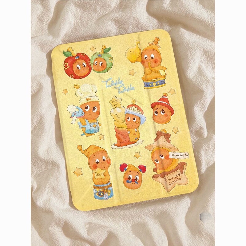 Creative Cartoon Star Man Y-Fold Tablet Protective Case iPad 10/11 Generation/Air4/5/6/7/10.2/Pro