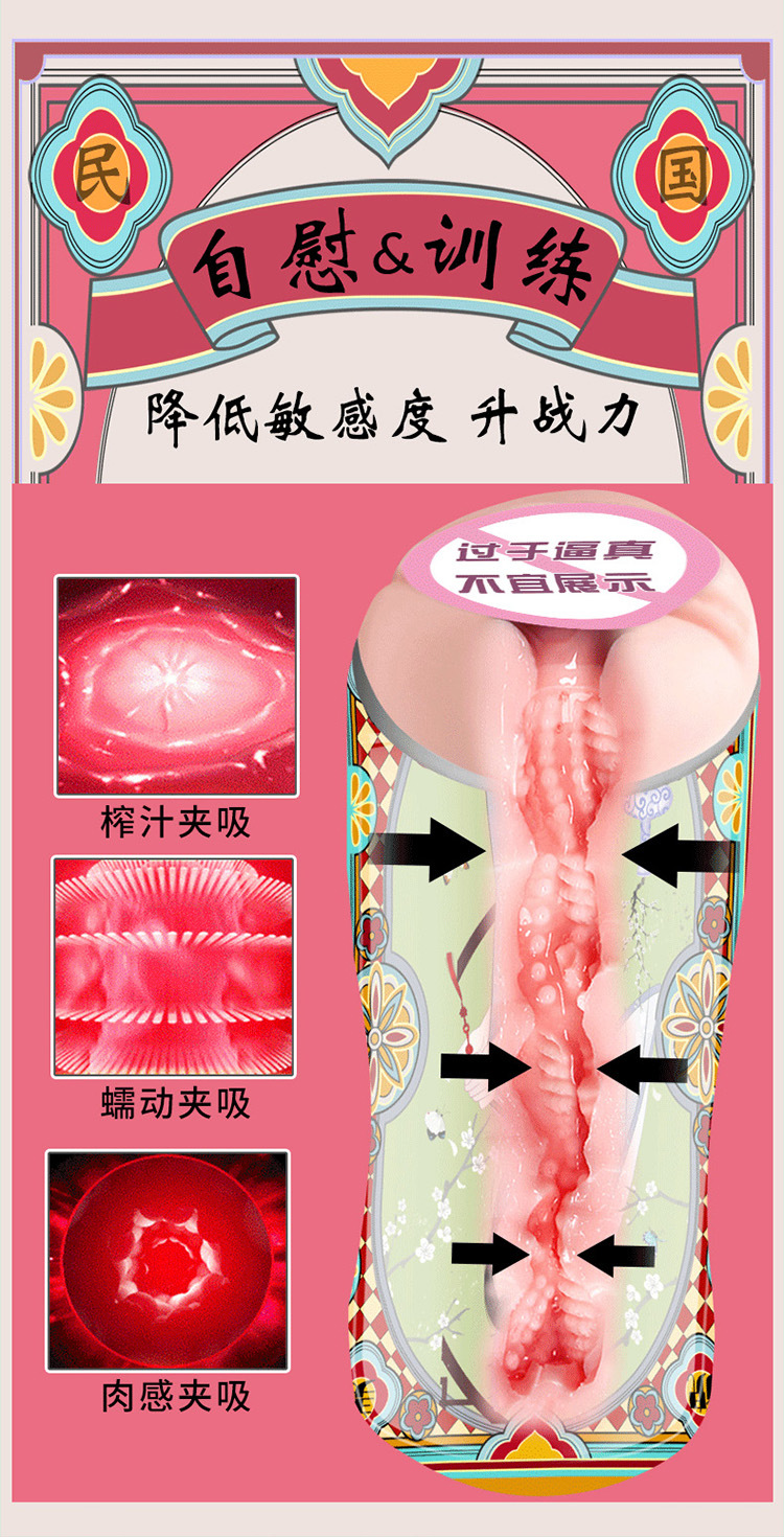 Men’s Manual Masturbation Cup with TPE Sleeve and ABS Case — detail image 22