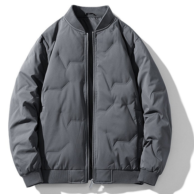 Cross-border plumón hombre invierno 2025 nueva chaqueta de béisbol cálida chaqueta de negocios casuales chaqueta hombre