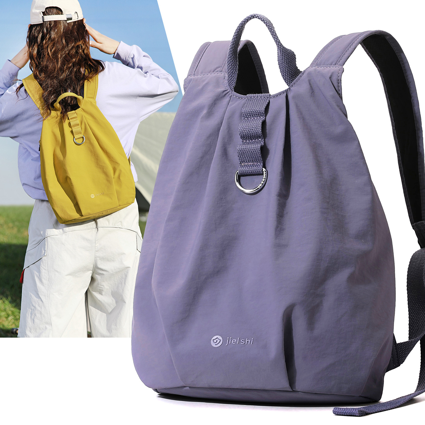 New Style Women's Backpack, Trendy Travel and Commuting Bag, Lightweight Water-Repellent Nylon Bag, Casual Student School Bag