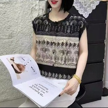 一件代发爆款2025夏季新款百搭显瘦印花短袖T恤宽松显瘦上衣女士