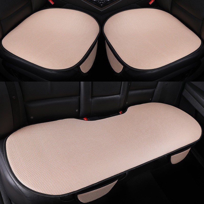 Manufacturer Wholesale Car Seat Cushions, Ice Silk Summer Seat Cushions, Universal for All Seasons, Single Cushion, Three-Piece Set, Non-Slip, Breathable, Cooling Cushion