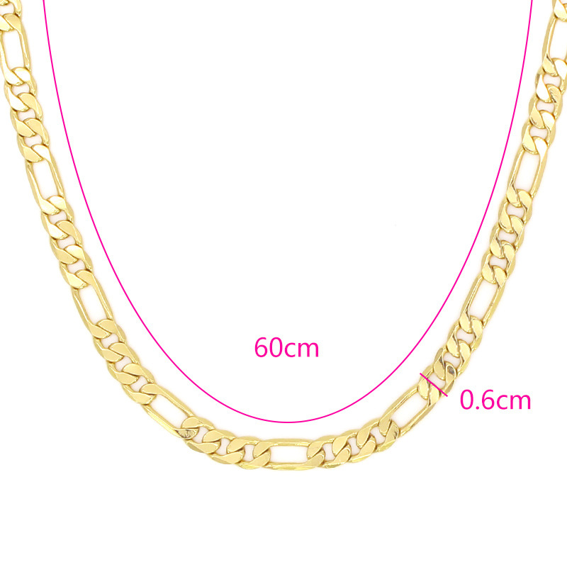 Punk Solid Color Copper Plating Necklace 1 Piece