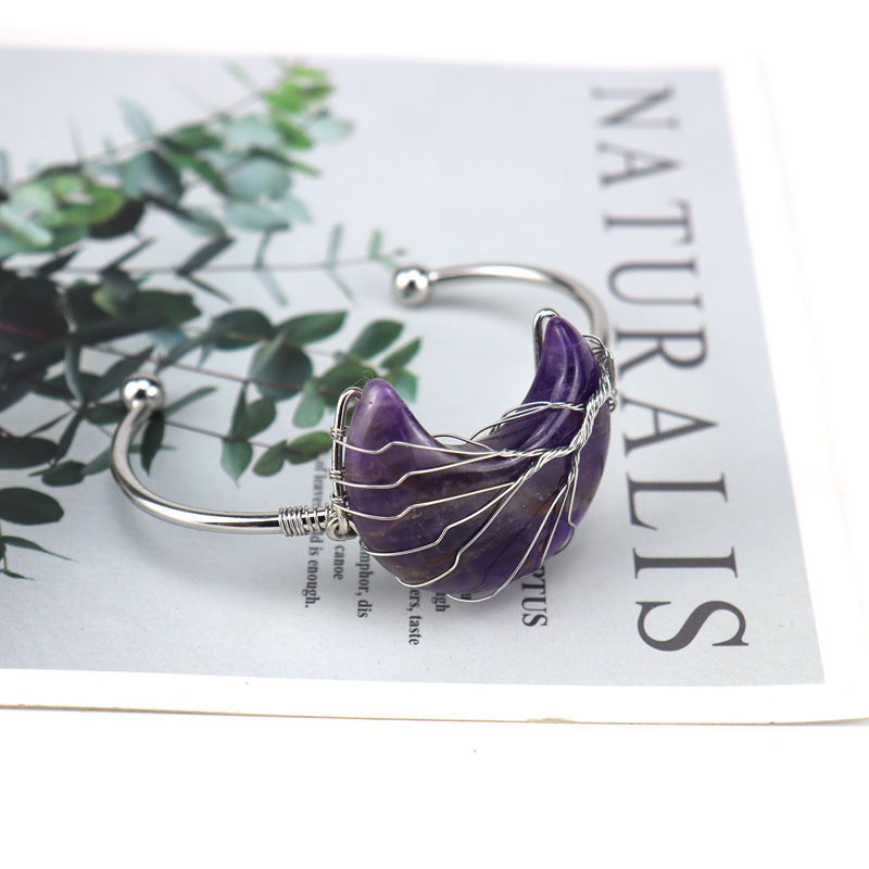 Fashion Moon Agate Plating Bangle 1 Piece