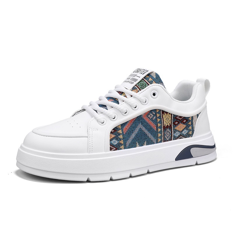 Primavera nuevos zapatos de cuero transpirables de cuatro estaciones para hombres, zapatos bajos casuales de todo fósforo para estudiantes de moda, zapatos deportivos de moda para hombres