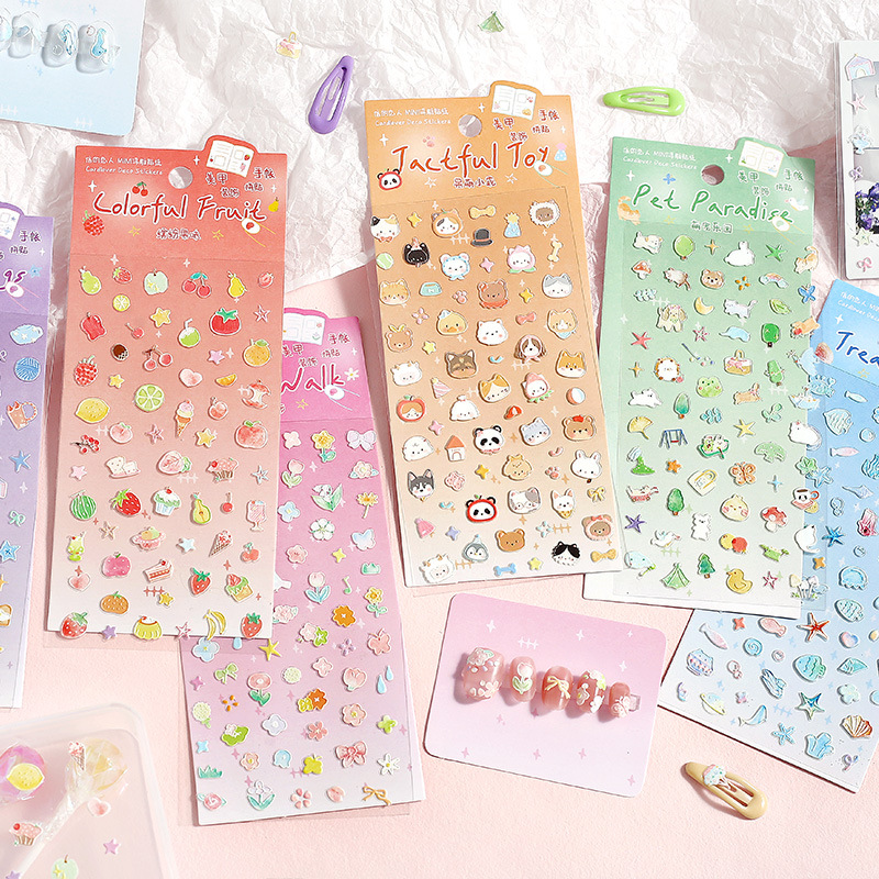 Letter Lovers MINI Pegatinas en relieve Natural Mengyou Pet Material de decoración divertido Pegatinas de bricolaje Pegatinas de cuenta manual