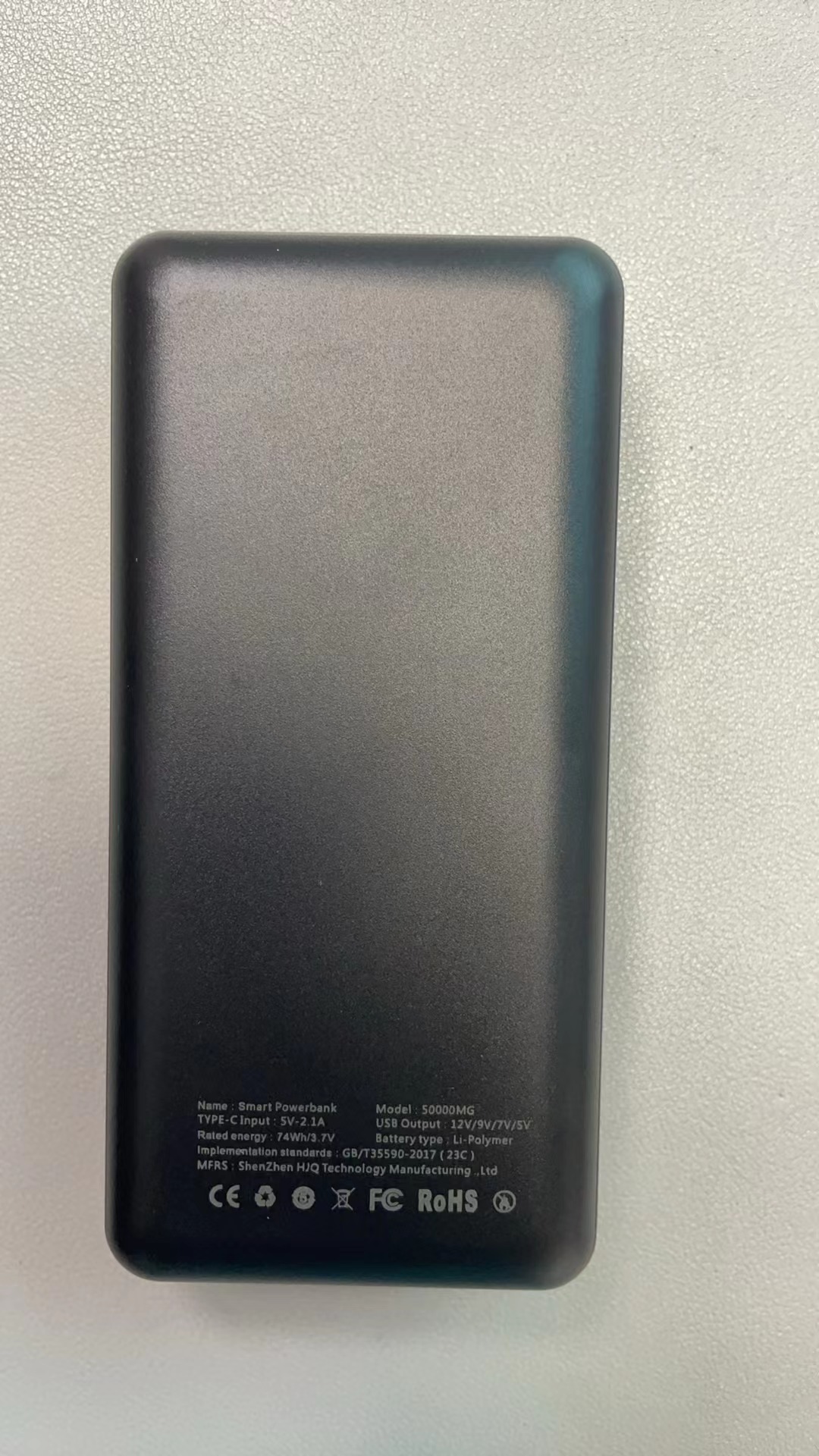 50,000 충전 보물 (선택 USB-DC)