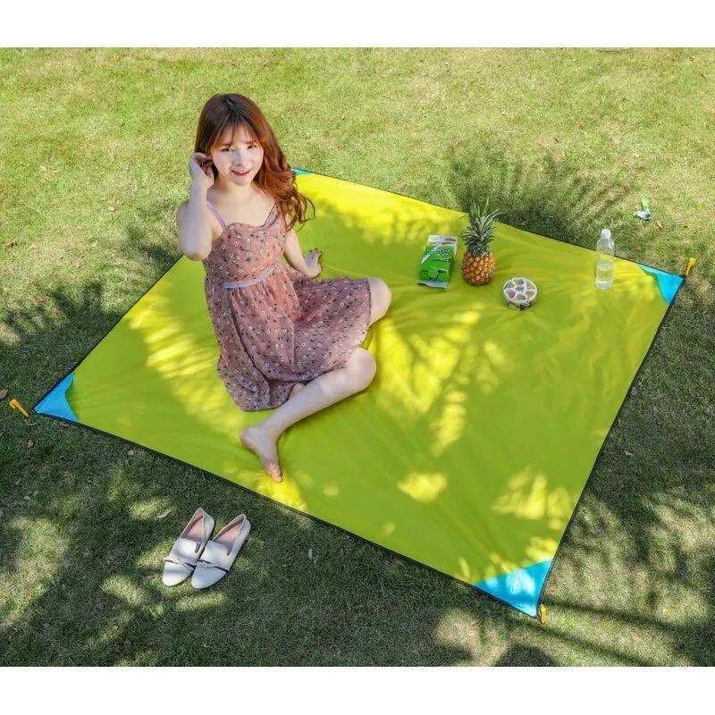 アウトドアオックスフォード布ピクニックマットins風子供遠足日本式公園携帯マット坪ビーチマット|undefined