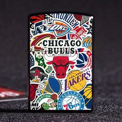 NBA球隊創意圖標打火機 煤油金屬防風打火機 廠家批發直接代發