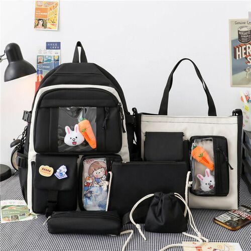 Lighweight Cute Summer School Backpack for Girls, Suitable for Students in Grades 3 to 6, Large Capacity Children's Dual Shoulder Bag