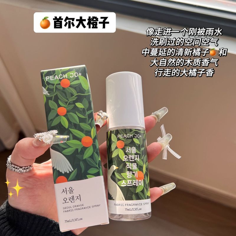 PEACH JO桃作韓国式ソウルツバキ花オレンジ禅茶衣類アロマ除味スプレー男女淡香|undefined