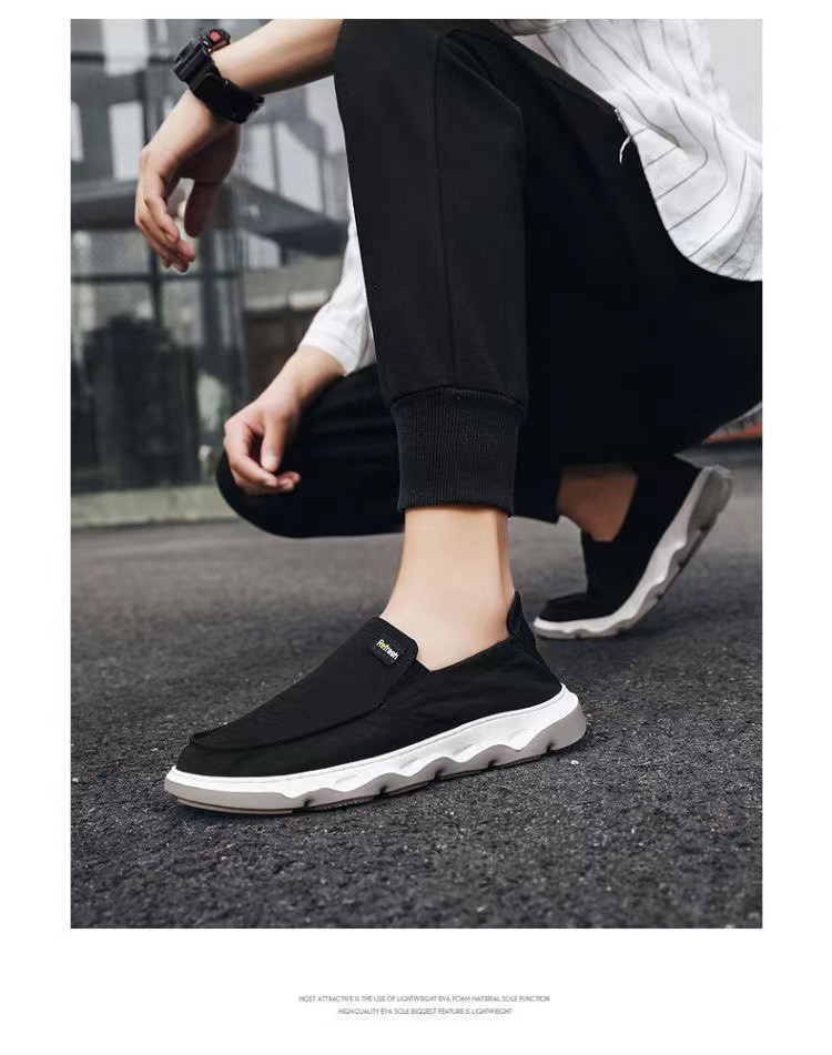 Men's Spring And Summer Breathable Old-style Cloth Shoes, Men's Fashion Trendy Youth Slip-on Versatile Casual Round-toe_vogvips.com