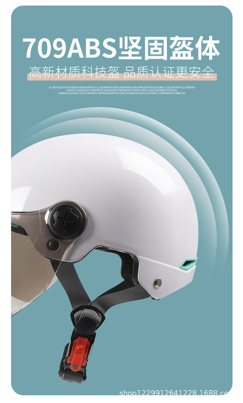 Mustang 3C Certified Electric Motorcycle Helmet for Men and Women, Summer Sun Protection Half Helmet, Lightweight Safety Helmet for All Seasons