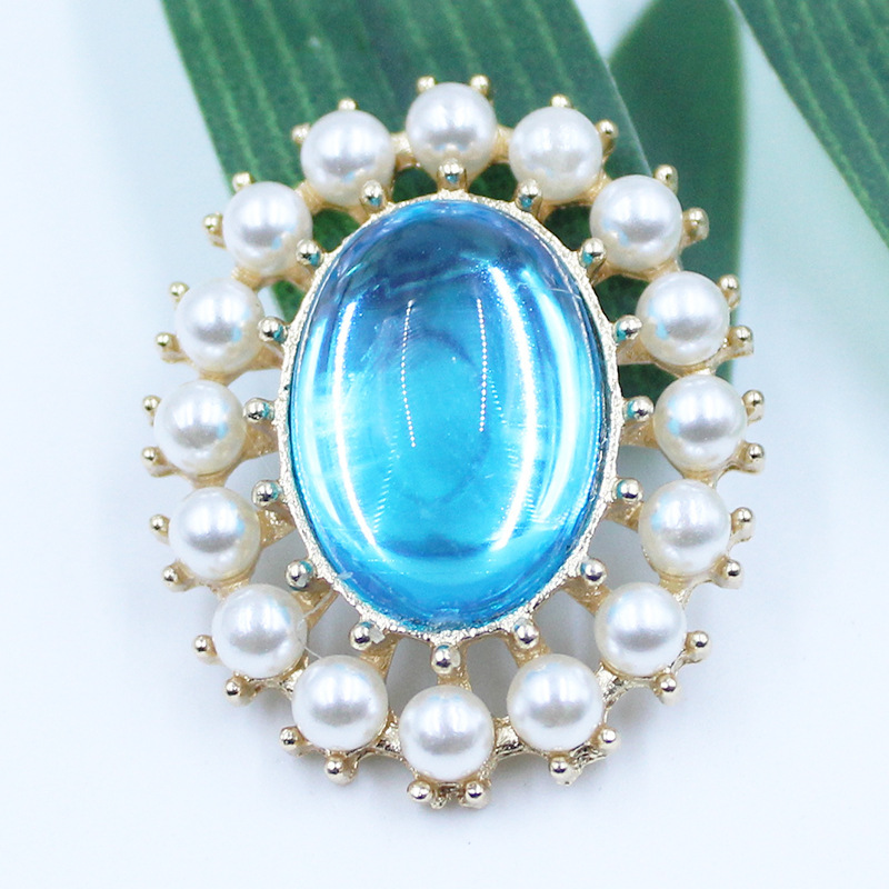 26*32mm New Style Pearl Oval Flower Plate Transparent Cat's Eye Stone Alloy DIY Hair Accessory Shoe Decoration Accessories 26*32mm New Style Pearl Oval Flower Plate Transparent Cat's Eye Stone Alloy DIY Hair Accessory Shoe Decoration Accessories