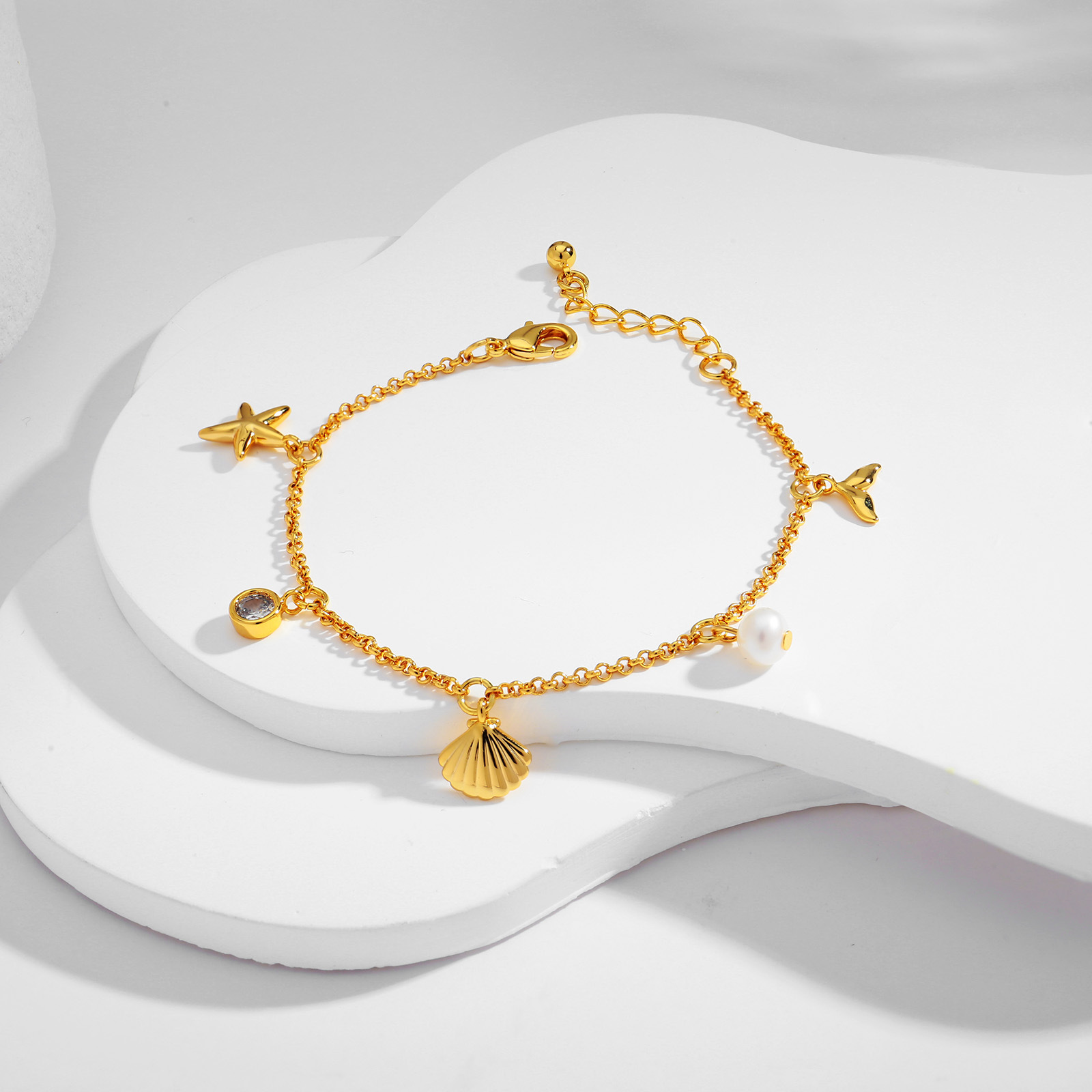 european-and-american-cross-border-fashion-personalized-ocean-necklace-summer-bracelet-womens-exquisite-new-gift-jewelry-high-end-bracelet