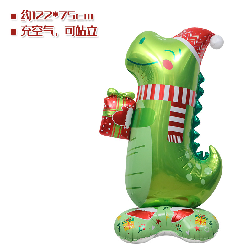 Ventana de Navidad accesorios de decoración de juguete globo 4D de pie de Navidad Viejo hombre Reno árbol de Navidad Super gran globo