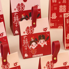 2025 結婚式のお土産結婚式キャンディギフトボックス空箱ポータブルキャンディバッグ中国風のキャンディボックス
