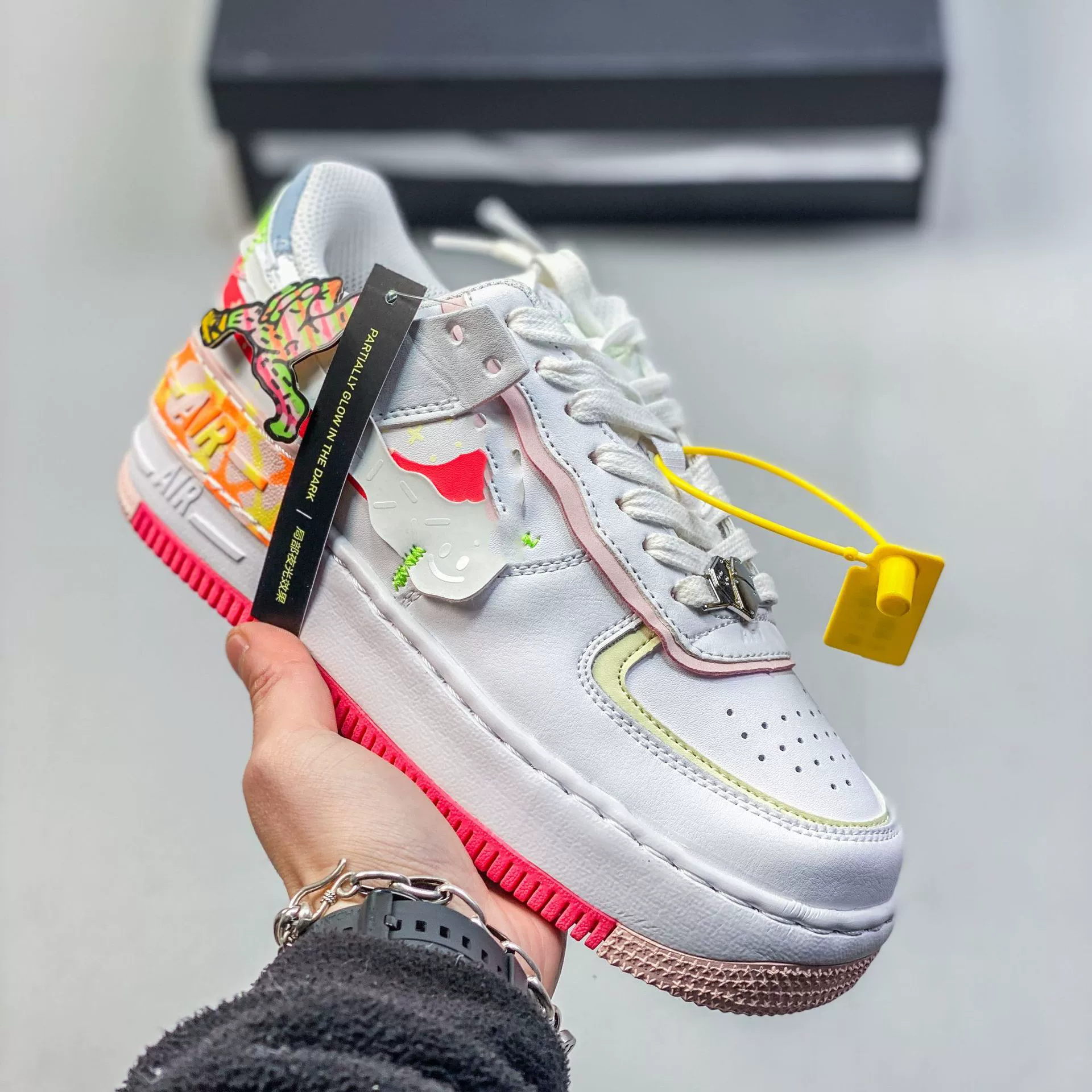 Nike Air Force 1 Shadow, универсальные кроссовки для мужчин и женщин платформа