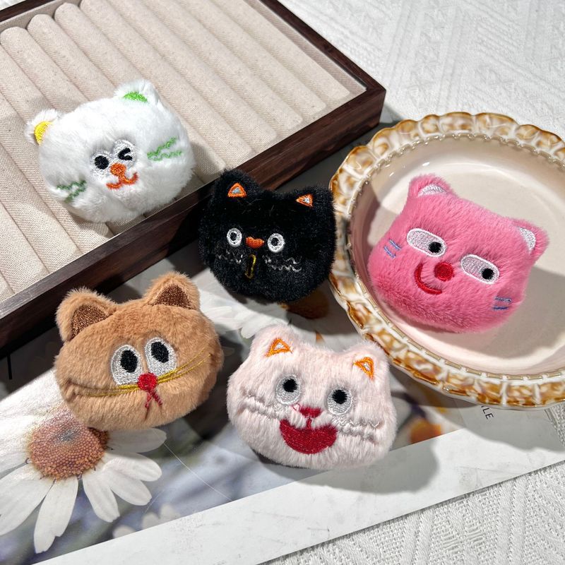 かわいい子猫漫画ぬいぐるみ人形水玉猫ブローチバッグペンダント帽子装飾衣類アクセサリー|undefined
