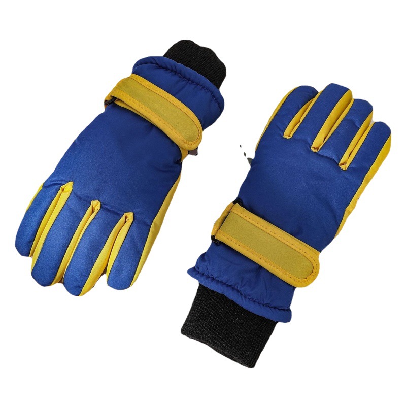 Cross-Border Professional Outdoor Sports Warm Gloves for Girls and Boys Aged 3-9, Fleece-Lined, Thickened, Windproof Children's Ski Gloves