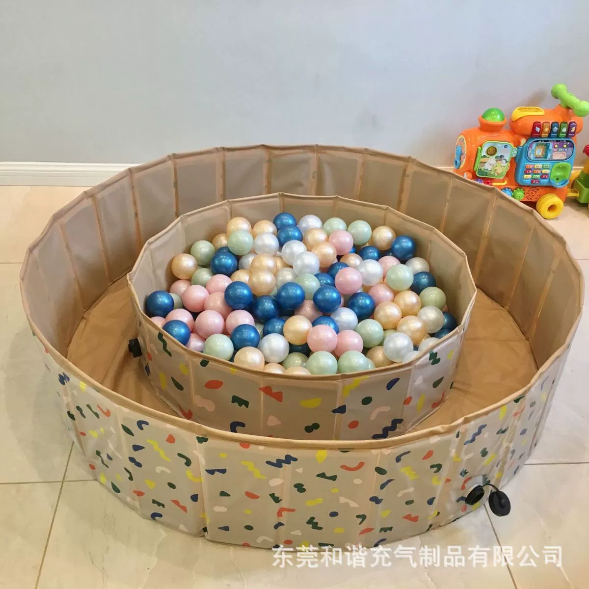 Ins летний детский бассейн с веслами для младенцев, бассейн с океанскими мячами, игровой забор, складной портативный бассейн для домашних животных