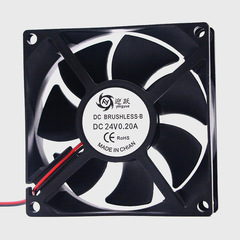 8025 24V ball bearing cooling fan variable frequency heater cabinet DC cooling fan