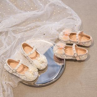 Girls' Princess Shoes Spring and Autumn New Soft-soled Baby Girl's Leather Shoes Stylish Children's Shoes Non-slip Little Girl's Shoes
