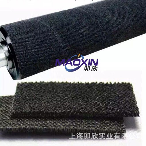 厂家低价批发经编机用糙面带 定型机黑绒包辊布 糙面带经编机配件
