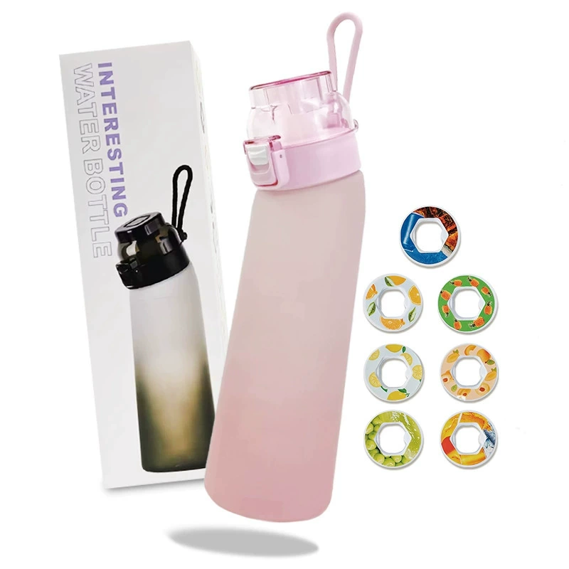 Sports Water Bottle Amazon 650 ml, Flip Lid with Carry Strap, Fruit Design Colors
