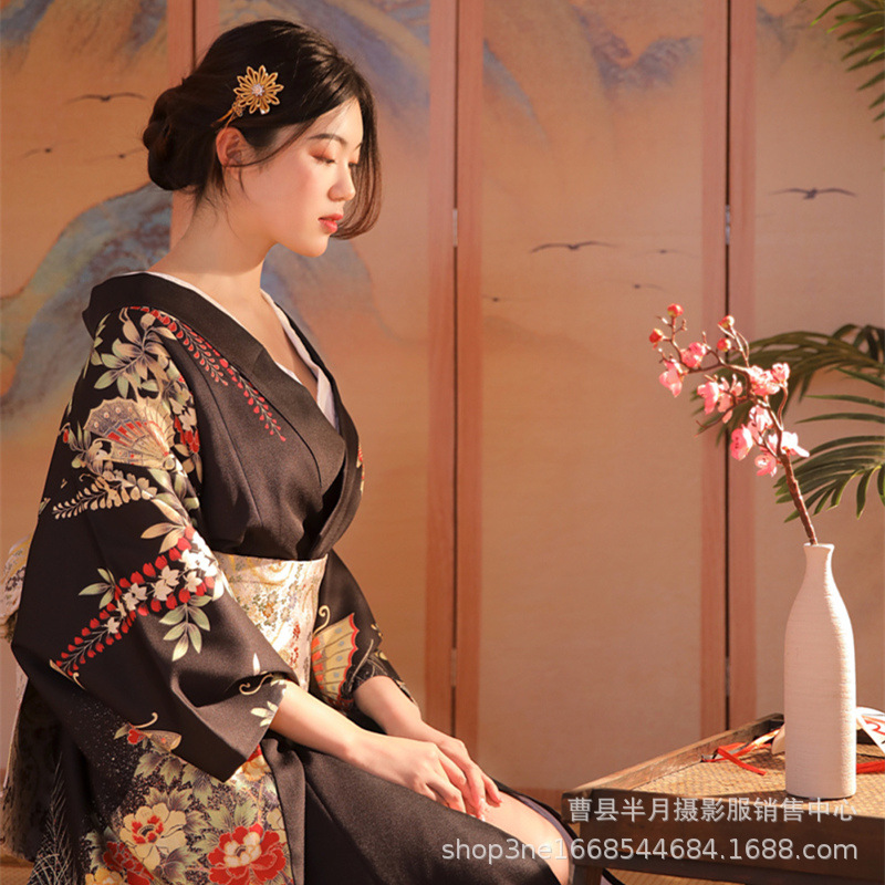 New kimono women's improved Chinese style dark style domineering girl's Japanese style formal wear traditional fairy girl's clothing