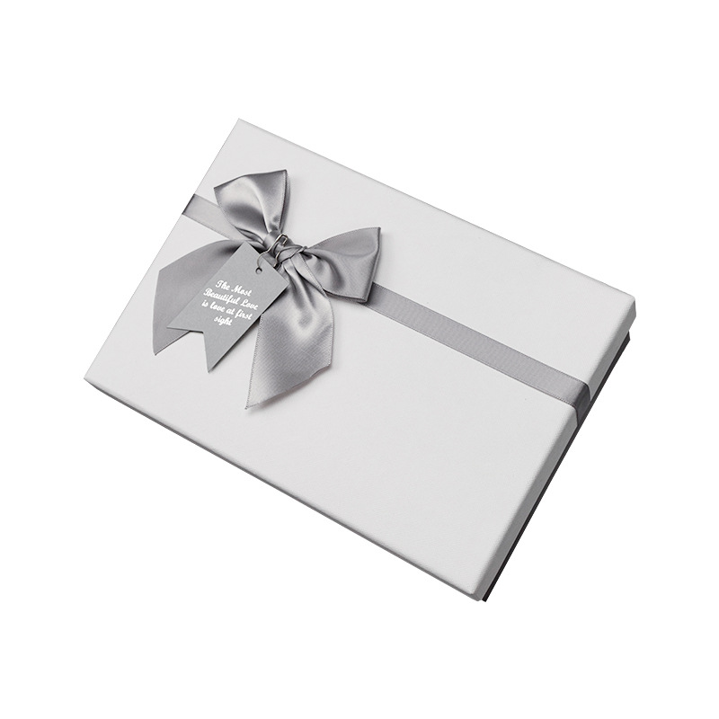 Caja de Regalo con Tapa de Nudo de Moño Estilo Cielo y Tierra, Caja de Embalaje para Cosméticos, Caja de Regalo para Bufandas, Caja de Regalo al por Mayor del Fabricante