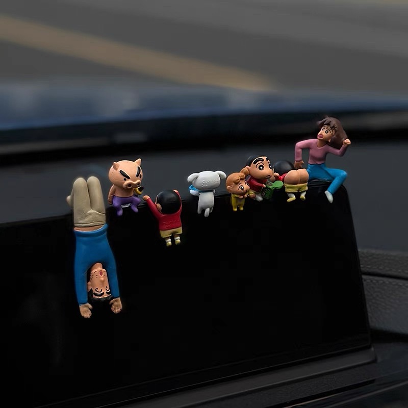 Cute Crayon Xiaoxin Car Central Console Screen Decoration Healing Car Decoration Girl Car Cartoon Doll