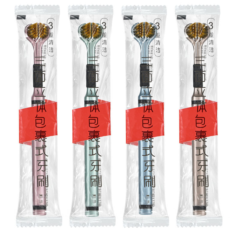 금삼면칫솔 [1봉] 사각손잡이