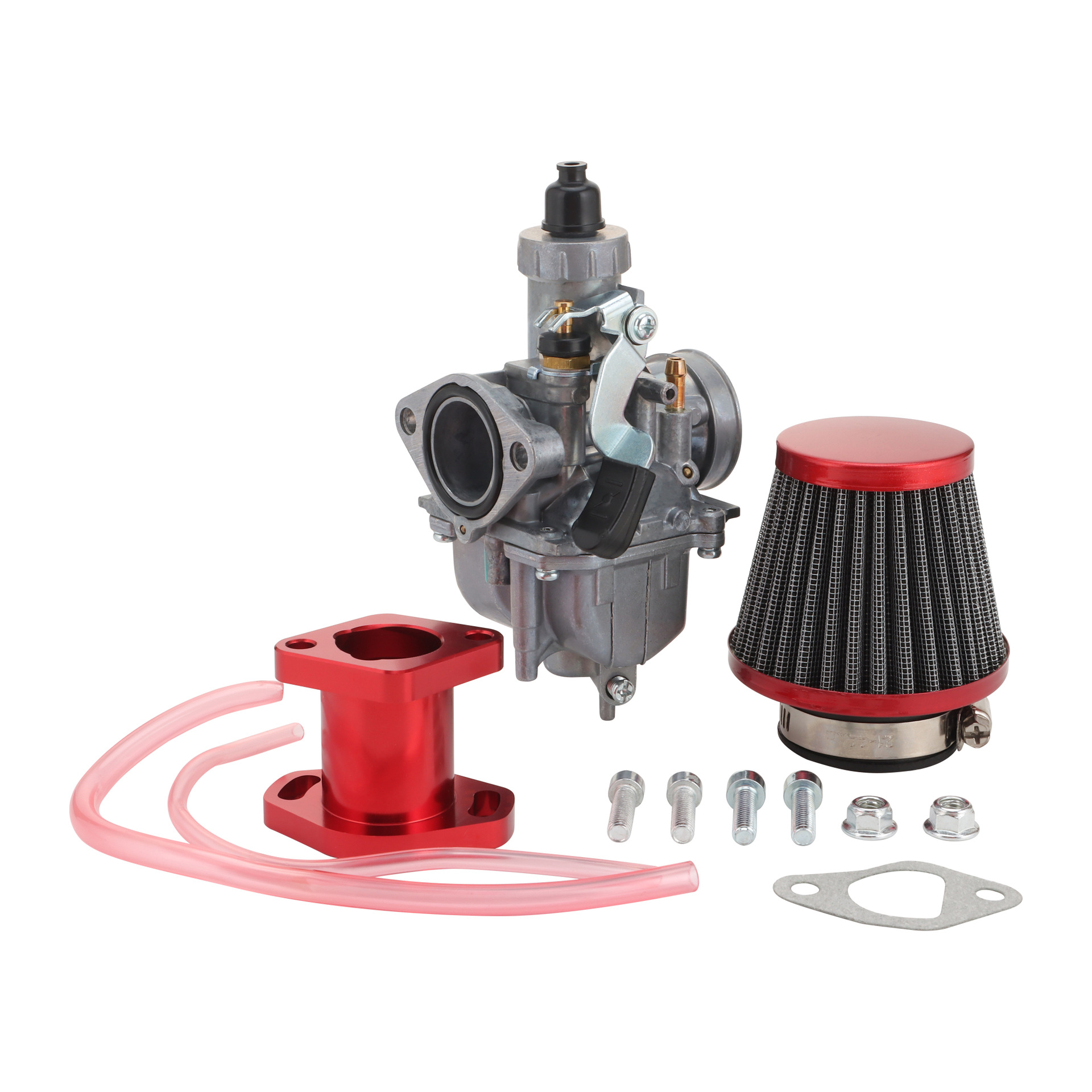 El kit de filtro de aire del carburador de la motocicleta GOOFIT se adapta al kit de carburador VM22